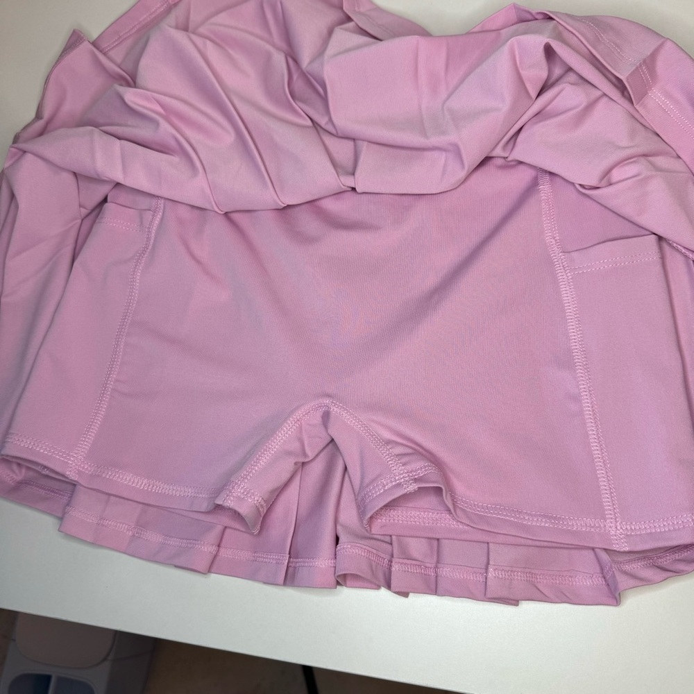 NWT 90 Degree by Reflex Girls Tennis skirt and Shirt L Size 12 - Picture 4 of 9
